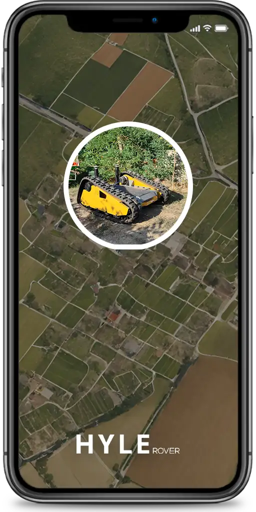 Mockup app mobile HYLE Rover