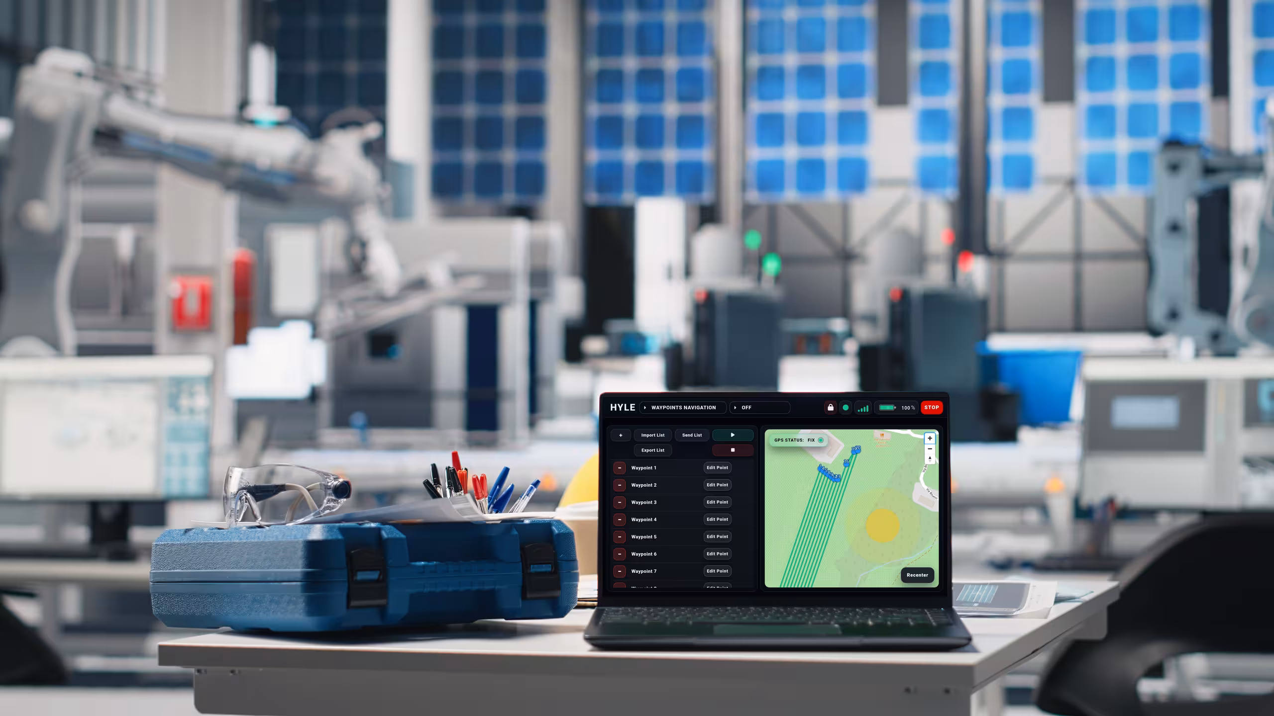 Software HYLE Rover Interfaccia in mockup